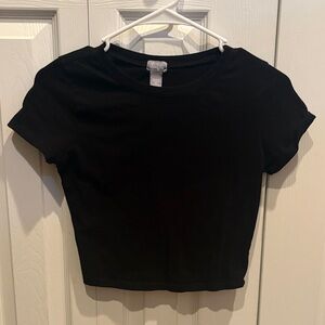 Tilly's Black Crop Top